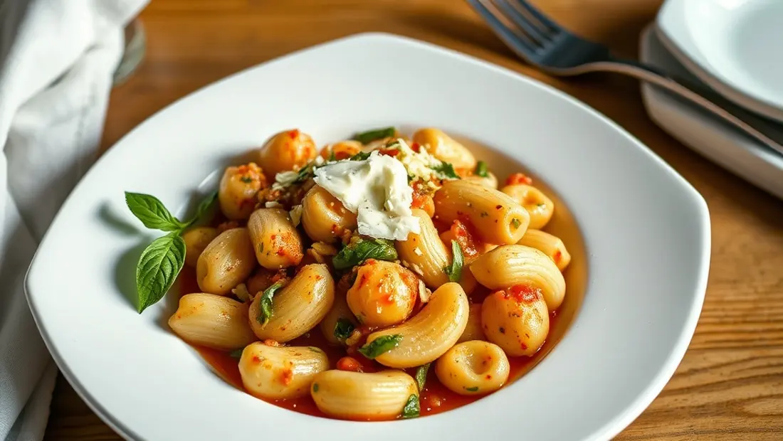 Gnocchi mit Tomatensauce und Parmesan