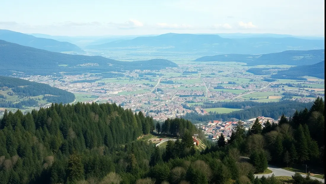 Panorama von Hasegg mit Landschaft