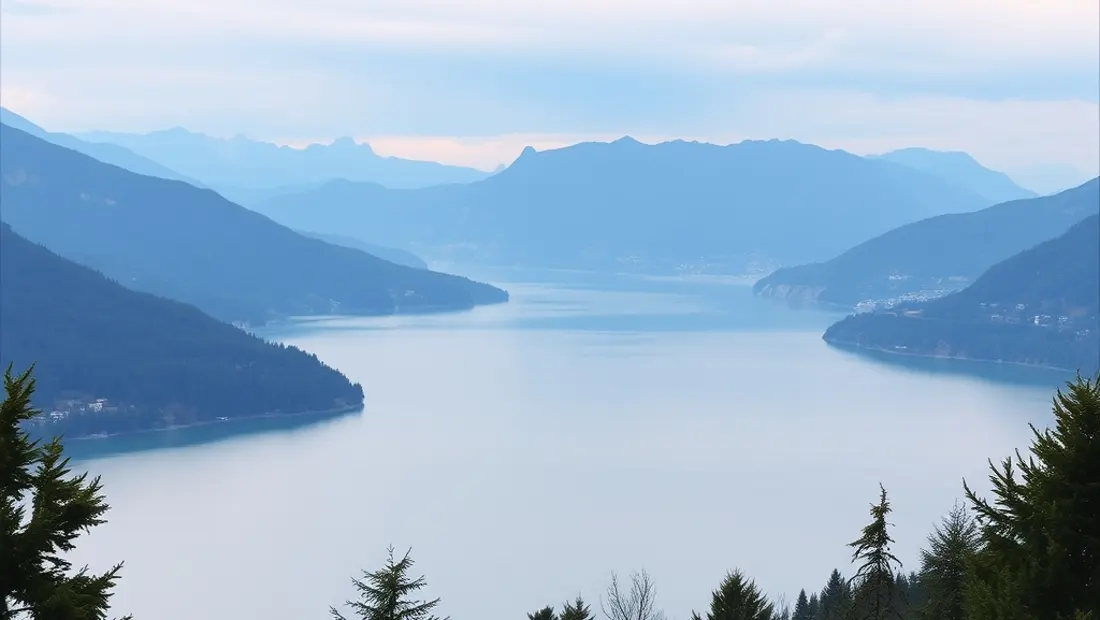 Panorama von Seebensee mit Bergen im Hintergrund